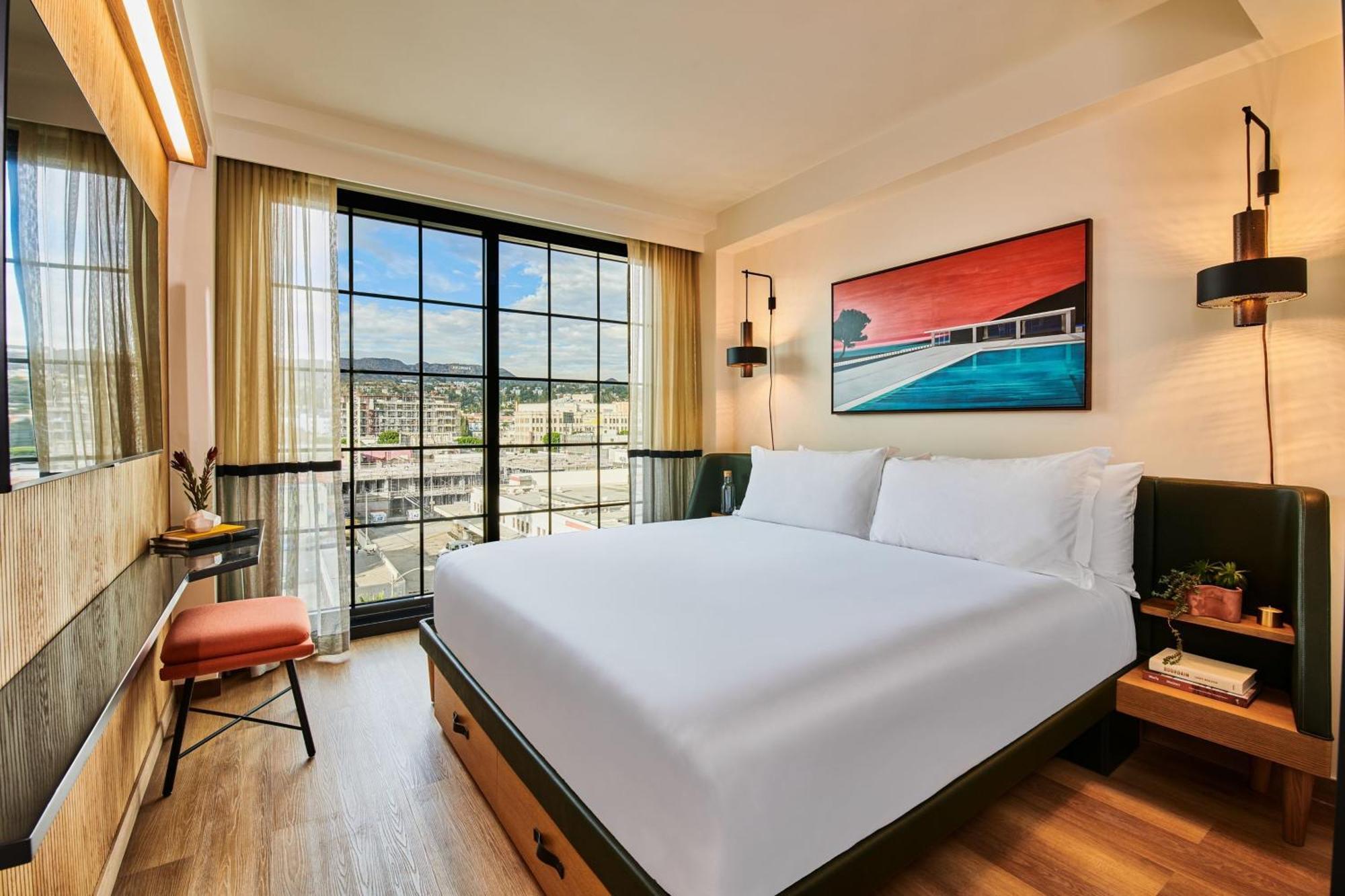 Camera King con Vista Colline di Hollywood