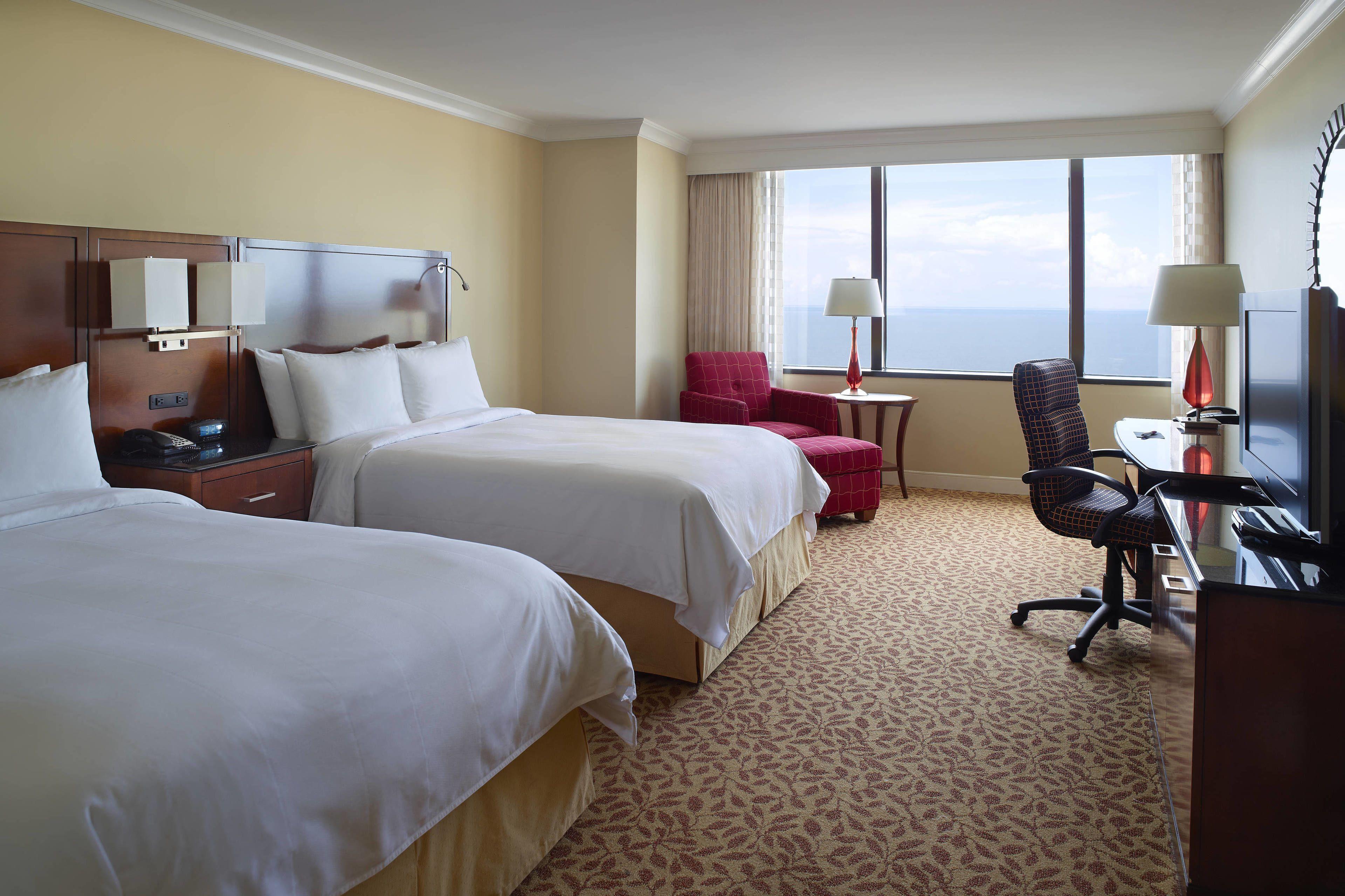 Double Room Two Double Beds Lake View Hearing Accessible