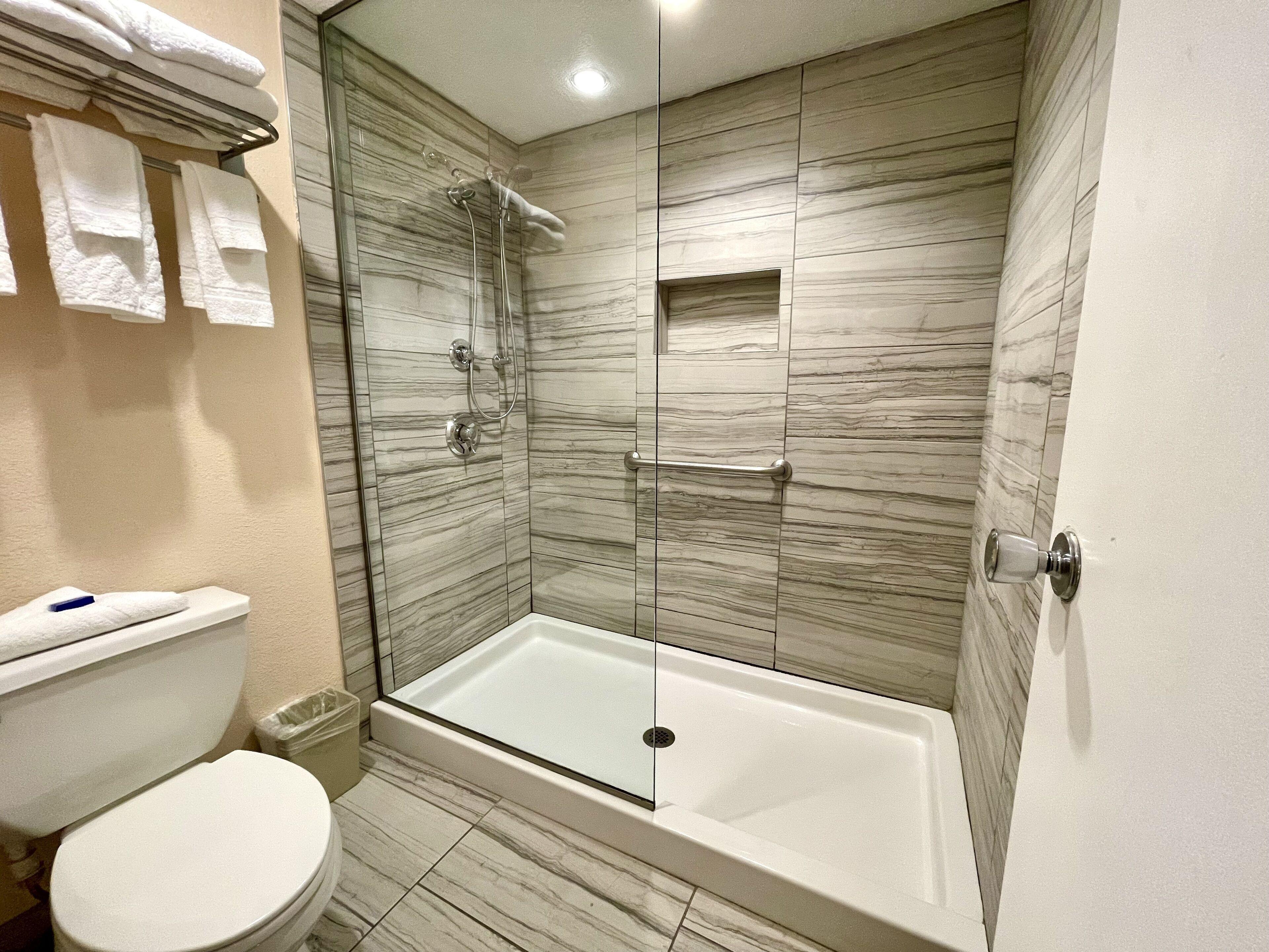 Queen Room with Two Queen Beds with Walk In Shower
