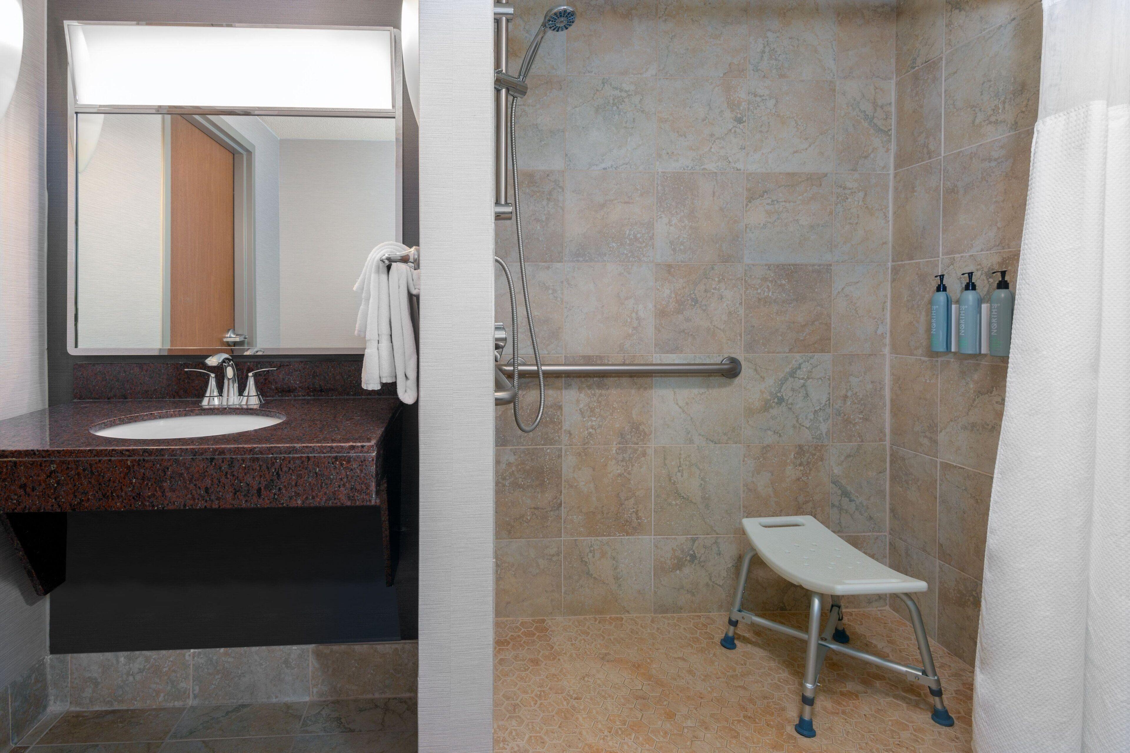 King Room Roll Shower Sofa Bed Mobility Access or Hearing Accessible