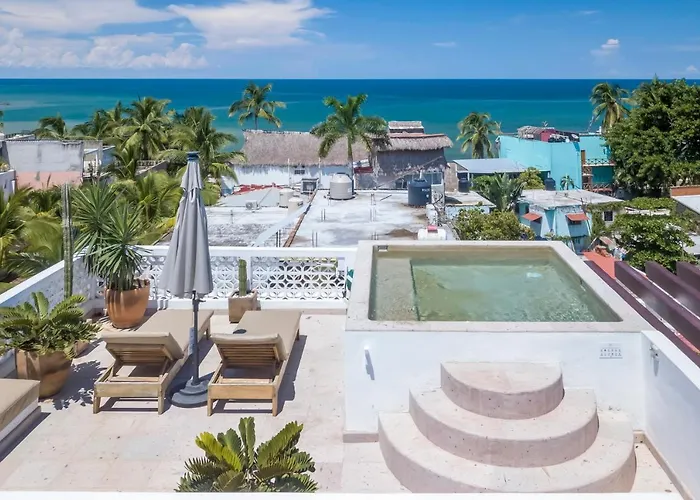 El 55 Sayulita Stylish Couple Getaway Rooftop Pool