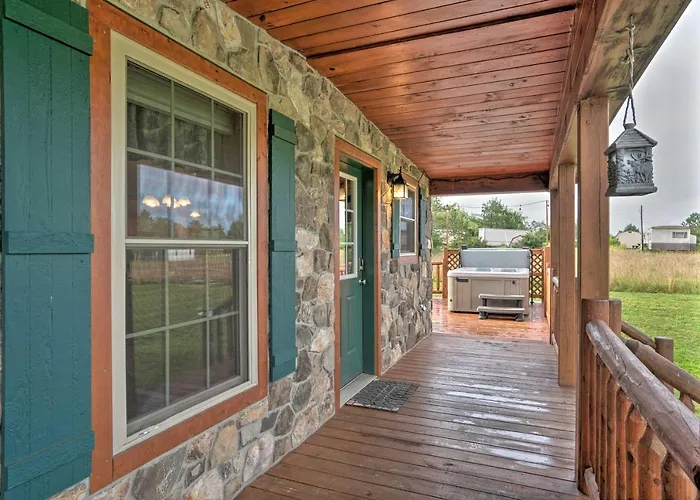 Deck, Hot Tub, Fire Pit: Rustic Cabin In Benezette