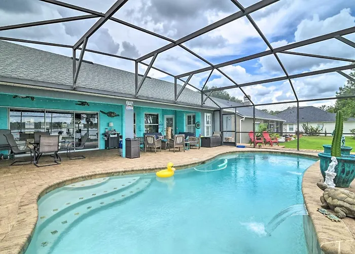 Florida Family Home W/ Dock On Saw Mill Lake!