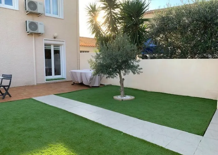 Villa Calme A Balaruc, Jardin Et Climatisation
