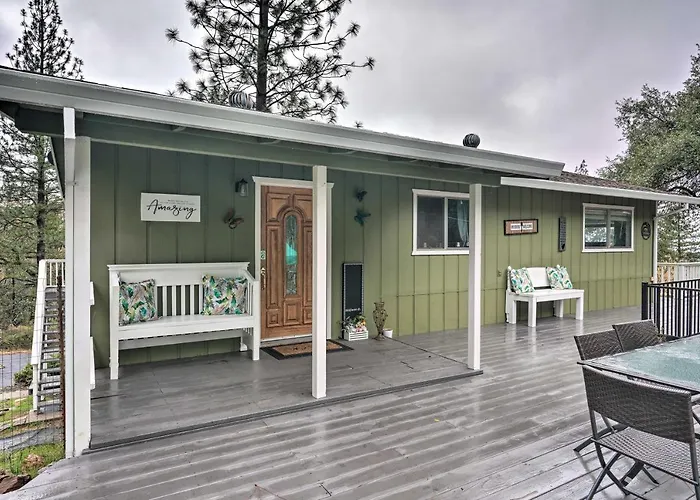 Forest-View Deck + Fire Pits: Pine Grove Retreat!