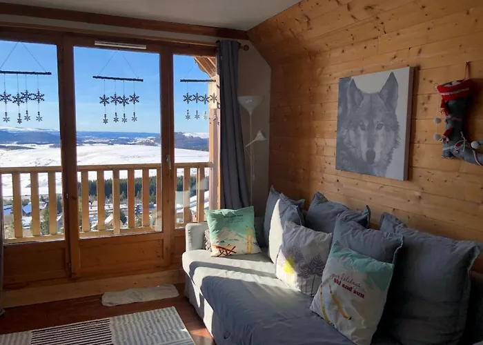 Lama-Gîte-des-Puys T3 Lamado vue époustouflante sud avec grande terrasse