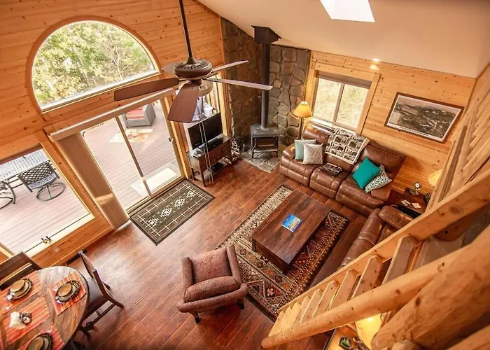 True Log Cabin, Floor-To-Ceiling Valley Views - Gated Community