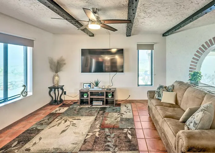 Patio & Panoramic Views: Hillside Lake Havasu Home