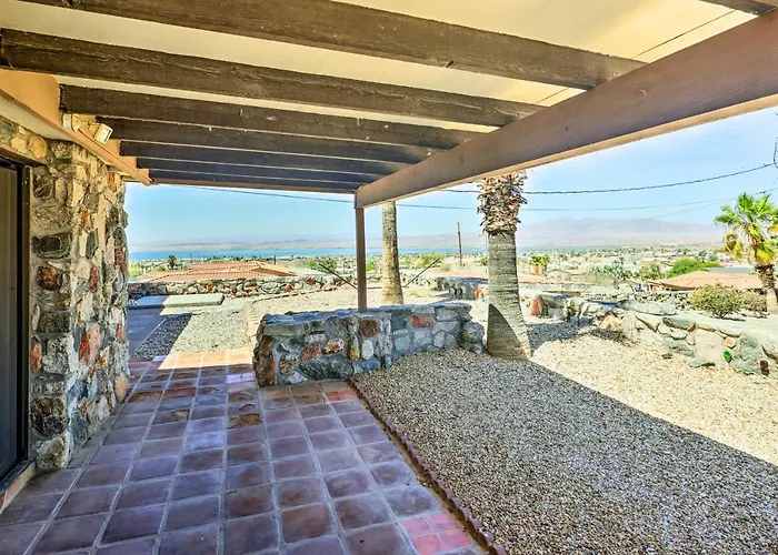 Patio & Panoramic Views: Hillside Lake Havasu Home