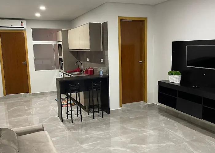 Novo apartamento Studio a poucos passos do Paraguai - Vila Portes