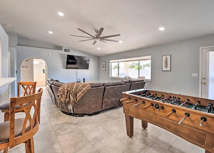 Patio + Fire Pit: Central Home In Lake Havasu City