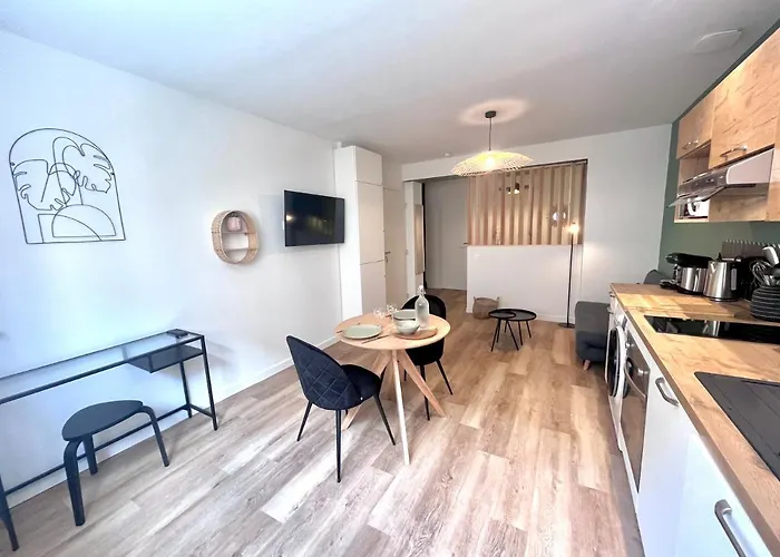 Le Quai 1 - Spacieux Studio Neuf Calme - Clim - Wifi - Gare A 200M