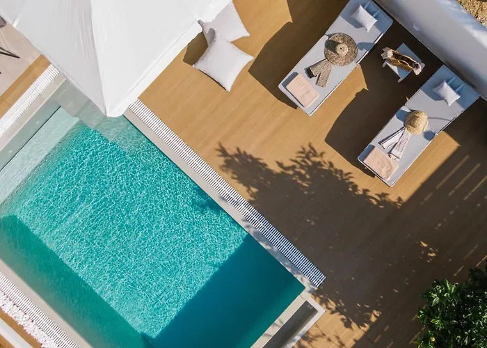Sea View Luxury Villa White In Blue