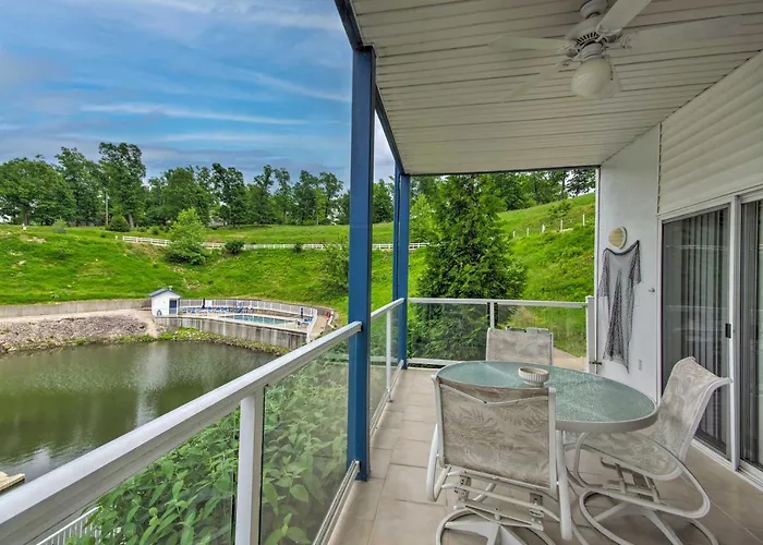 Boat Slip & Pool! Waterfront Lake Ozark Escape