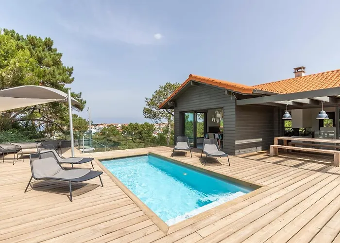 Milady Keyweek Villa With Pool Ocean Views In Biarritz