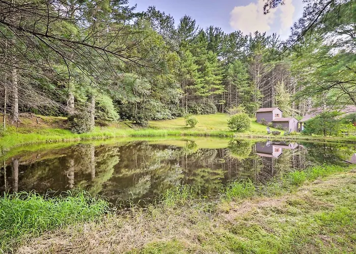 Rustic Cabin W/ Patio & Pond On Blue Ridge Parkway