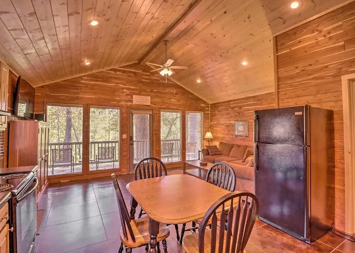 Heber Springs Cabin W/ Deck + River Views!