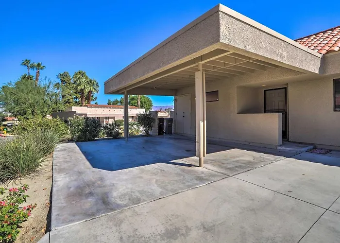 Golf Course View & Pool Access: Palm Desert Home
