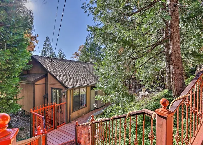 Deck W/ Forest Views: Quiet Twain Harte Cabin!