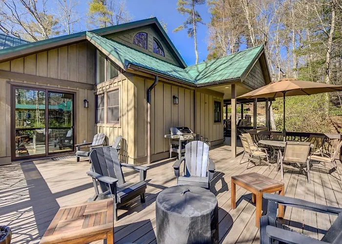Lake Access + On-Site Creek: Lake Toxaway Home!