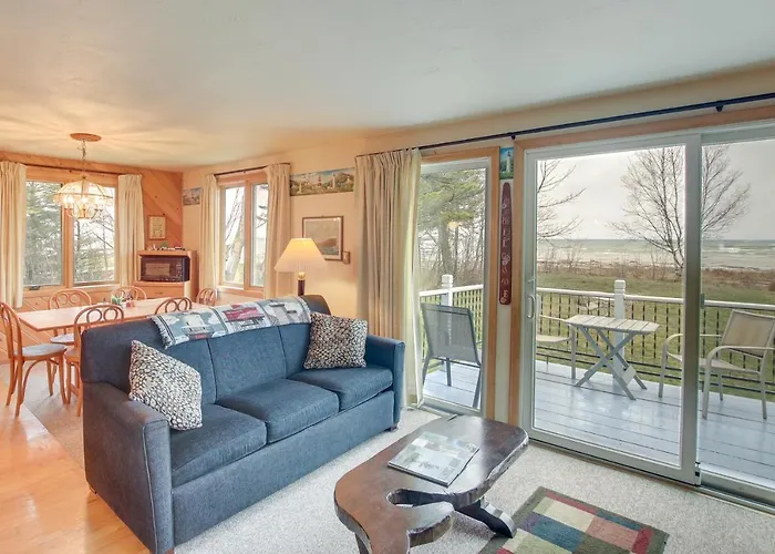 Serene Lakefront Baileys Harbor Home W/ Deck!