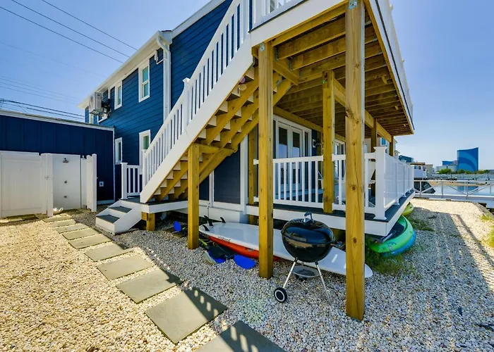 Brigantine Waterfront Vacation Rental W/ Grill