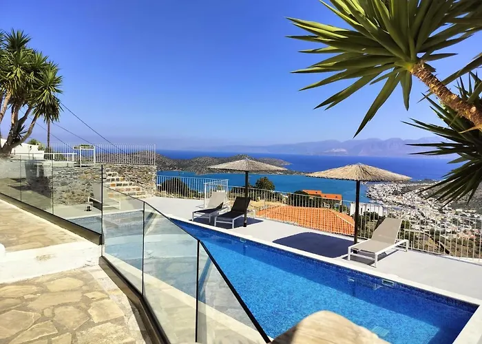 Villa Romee With Private Swimmingpool And Panoramic View On Elounda