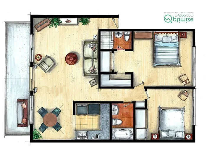 The Veranda, Best Area, 2 Baths, 2 Bedrooms, Wd, Jacuzzi Bath, New Carpet, Balcony, 925Sf