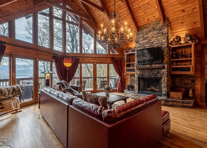 Moonshadow Lakeview Cabin-3 Story Nantahala Lake