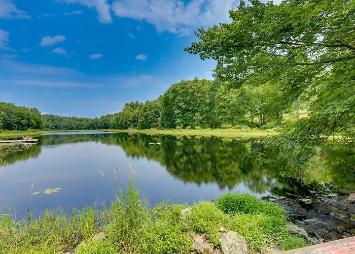 Lakefront Catskills Container Home: Private Lake