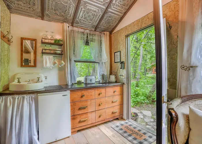 Vintage Wild West Tiny Hotel In The Woods!