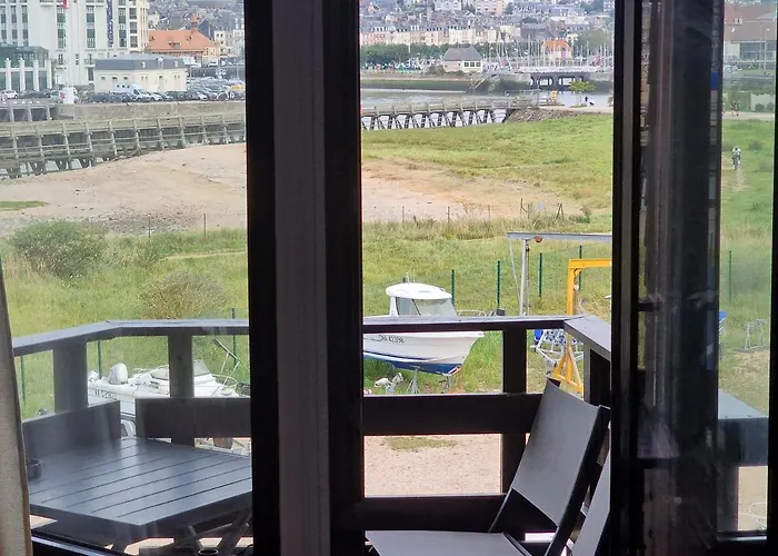 Le Cocooning-Studio Deauville Marina Avec Terrasse Vue Mer Et Plage