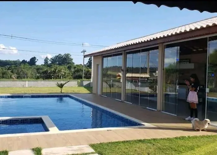 CHÁCARA ALTO PADRÃO MAIRINQUE Piscina com aquecimento Solar