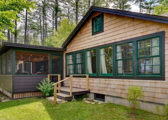 Dock & Beach Access! Waterfront Home On Kezar Lake