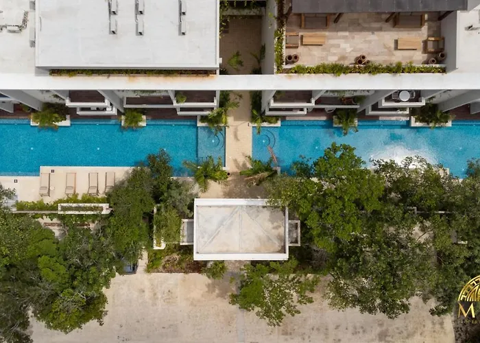 NHOA 107A Lux 2BR Condo Pool access in Aldea Zama