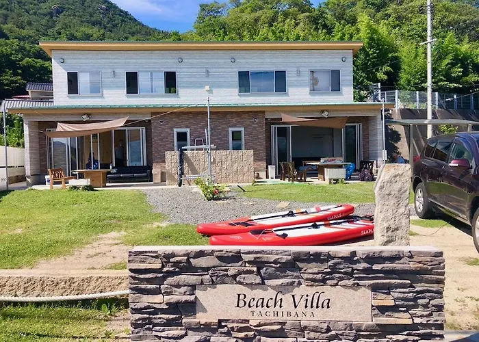 Beach Villa Tachibana目の前が海 ペット犬ok Max7名2ユニット Bbq Sup カヤック完備 サイクリング最適