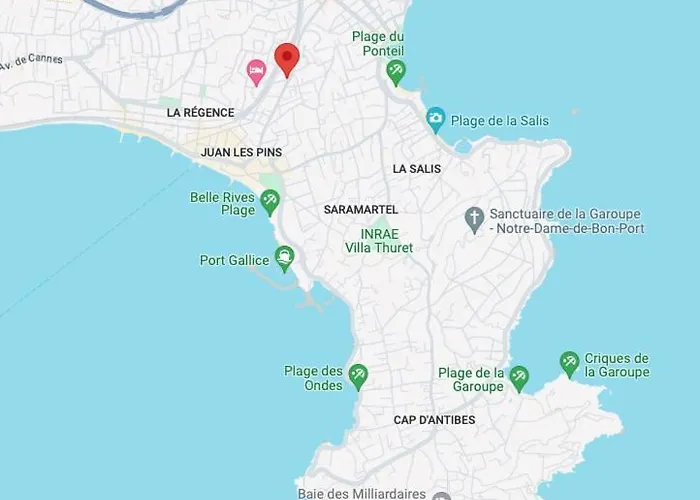 Juan Les Pins, T2 Cosy Et Confortable, Avec Parking En Sous-Sol, Proche Plages Et Commerces