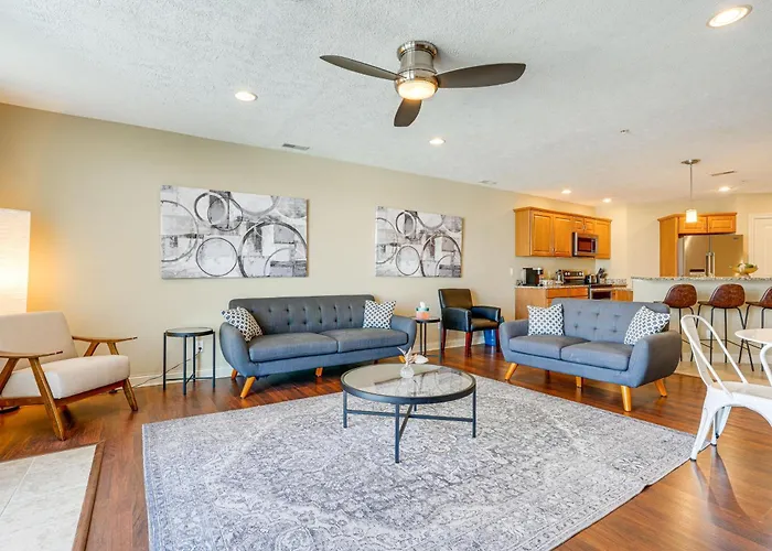 Downtown St Joseph Condo W/ Balcony & Harbor View