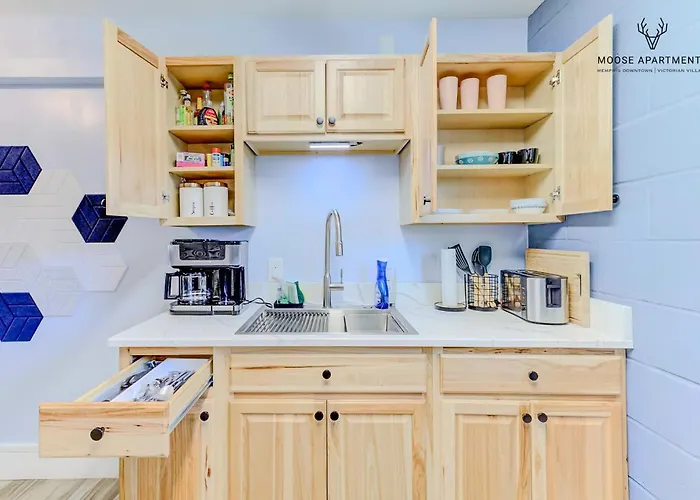 The Moose - Safe Luxe Studio Near Downtown Memphis - Free Parking And Wifi