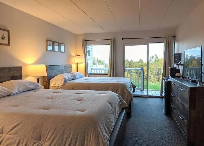 Cute Lower Level Cedar Lodge Room With Balcony & Lake Views!