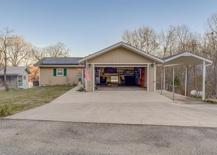 Waterfront Cherokee Village Home W/ Private Dock!
