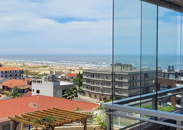 Dunas Flat 405 com vista mar, limpeza diária e roupas de cama e banho