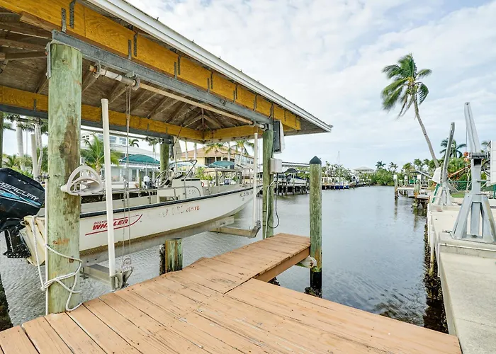 Private Pool & Deck: Canalfront St James City Home