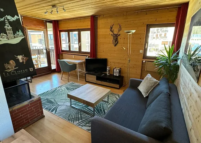 Appartement T2 Ambiance Chalet Centre Village Proche Des Commerces Et Des Pistes Wifi
