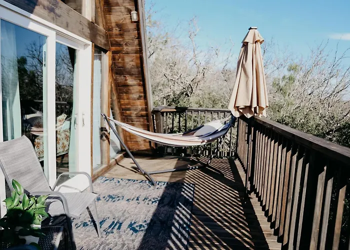 The Maverick: A-Frame W/ Hammock And Tree Top View