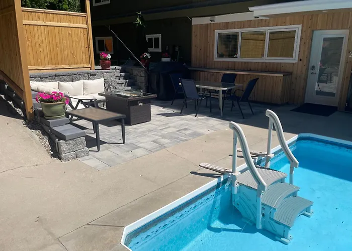 Bright Poolside Walkout Two Bedroom Basement Suite In The Okanagan