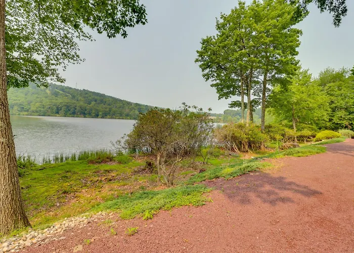 Steps To Shore: Scenic Big Boulder Lake Condo!
