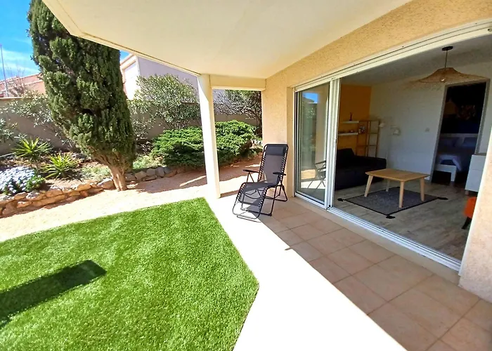 Plain-Pied Jardin 6 Personnes Clim Vue Mer Parking Wifi Terrasse Piscine Dans La Residence