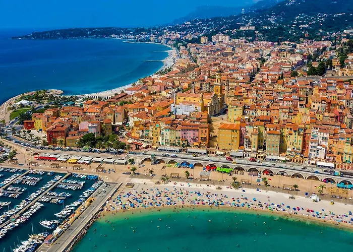 Menton # Monaco - F1 Gp - 4 Persons - Sea View - New - Parking - Clim - Premium - Beach And Sun