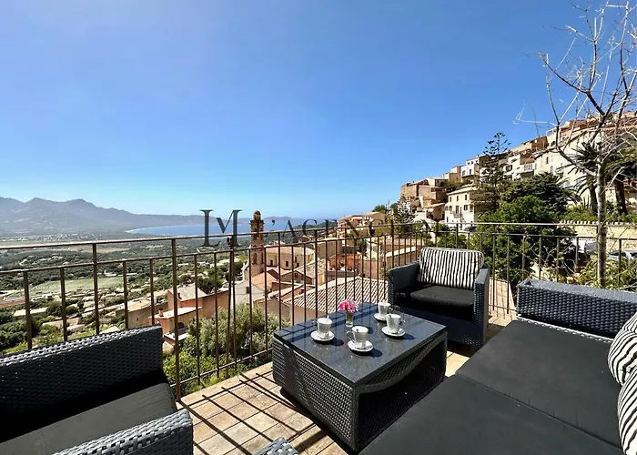 Bella Vista - Duplex D'Exception Avec Terrasse Suspendue Et Vue Panoramique Sur La Baie De Calvi